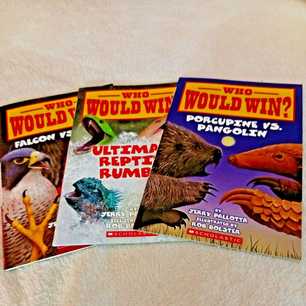 3 Who Would Win Porcupine vs. Pangolin Jerry Pallotta English New Bundle Books